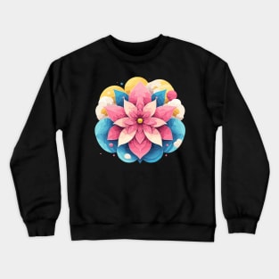 Abstract Flower Crewneck Sweatshirt